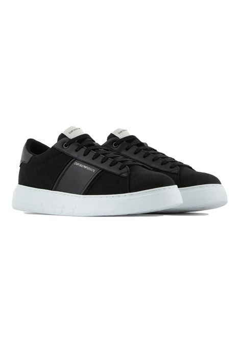 Tonal all-over eagle nylon sneakers EMPORIO ARMANI | shoes | X4X570 XN183K001